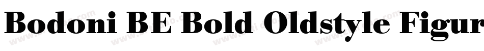 Bodoni BE Bold Oldstyle Figures字体转换